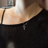 N CRESCENT MOON BALL LINE CUBIC HEART DROP GEM