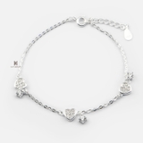 BRA TRIPLE HEART GEM DROP GEM