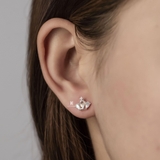 E STUD CROWN GEM AND CROSS