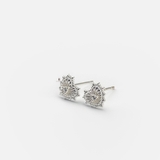 E STUD FIREWORK HEART AND SINGLE GEM