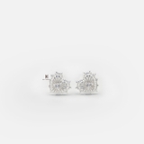 E STUD FIREWORK HEART AND SINGLE GEM
