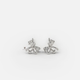E STUD LAYER BOW GEM AND TINY GEM
