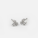E STUD LAYER BOW GEM AND TINY GEM