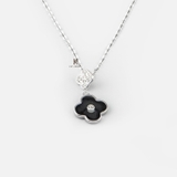 N SPECIAL CLOVER BLACK STONE AND SMALL CLOVER GEM