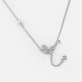 N BUTTERFLY PEARL DROP GEM