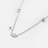 N MULTI BUBBLE HEART HAMMER CHAIN