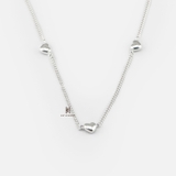 N MULTI BUBBLE HEART HAMMER CHAIN