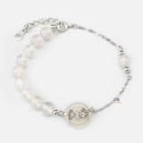 BRA MULTI JADE WHITE FORTUNE LUCKY LOCK HUG BIG STONE
