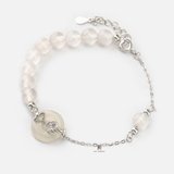 BRA MULTI JADE WHITE FORTUNE LUCKY LOCK HUG BIG STONE