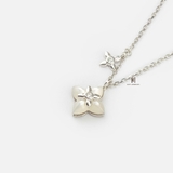 N SPECIAL CLOVER NATURAL WHITE ABALONE STONE AND SMALL BLING STAR