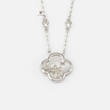 N SPECIAL CLOVER MOTHER OF PEARL FLOWER INSIDE