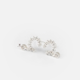 E STUD MOON MULTI GEM AND DROP GEM