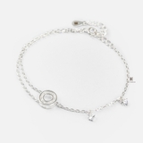 BRA CIRCLE MULTI GEM HALF DOUBLE CHAIN AND GEM