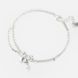 BRA SWEET AND HAMMER CHAIN BIG HEART GEM BOW DROP BLING STAR