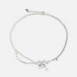 ANK SWEET AND HAMMER CHAIN BIG HEART GEM BOW DROP BLING STAR