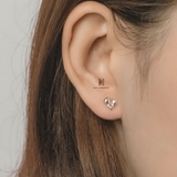 E STUD CUTIE BUBBLE HEART