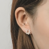 E STUD MULTI PEARL