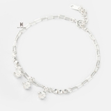 BRA MICRO CLIP TRIPLE FLOWER GEM AND BLING BALL