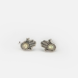 E STUD HAMSA OPAL GEM STONE