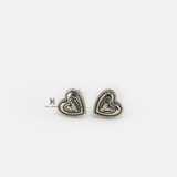 E STUD THE HEART GEM OXIDIZE