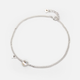 ANK OPAL HEART DOT LINE