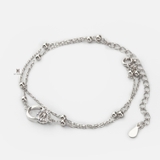 BRA DOUBLE CHAIN BALL DOUBLE CIRCLE GEM CONNECT