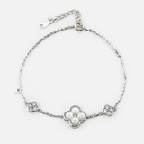 BRA SINGLE CLOVER MOTHER OF PEARL AND DOUBLE CLOVER GEM