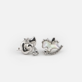 E STUD UNICORN AND CLOUD DROP WATER GEM
