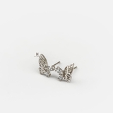 E STUD CUTE GEM BUTTERFLY MULTI GEM