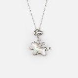 N UNICORN MOTHER OF PEARL WING GEM