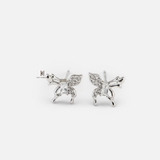 E STUD SPECIAL BUTTERFLY RECTANGLE GEM