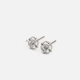 E STUD SQUARE FLOWER SQUARE GEM
