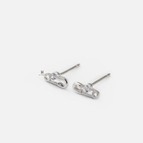 E STUD SAFETY PIN CIRCLE GEM