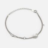 BRA DOUBLE SMALL HAMMER CHAIN CRESCENT MOON AND DOUBLE STAR