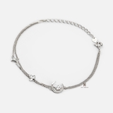 BRA DOUBLE SMALL HAMMER CHAIN CRESCENT MOON AND DOUBLE STAR