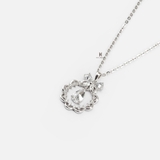 N CIRCLE FLOWER GEM AND WATER DROP GEM
