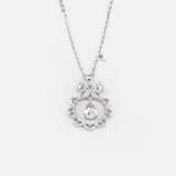 N CIRCLE FLOWER GEM AND WATER DROP GEM