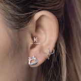 E STUDS DRAGON FACE