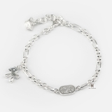 BRA BIG CHAIN DROP HORSE AND COIN CHARM