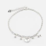 BRA SWEET CHAIN MULTI CLIP DROP BALL AND BIG BUBBLE HEART