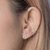 E STUD STAR MULTI GEM AROUND
