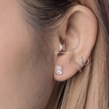 E STUD MOONSTONE TINY GEM AND BALL