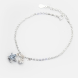 BRA BLUE STAR GEM AND MINI HEART GEM