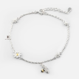 BRA BEE GEM AND TRIPLE DAISY FLOWER