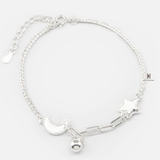 BRA BLING CRESCENT MOON AND STAR DROP BALL