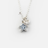 N BIG BLUE GEM STAR AND SMALL HEART GEM