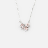 N BOW PINK HEART GEM