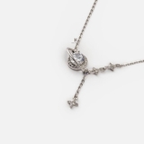 N BIG CIRCLE GEM PLANET DROP CHAIN BLING STAR