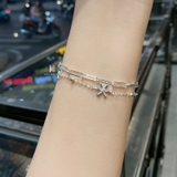BRA BIG OVAL CHAIN TRIPLE DAISY GEM