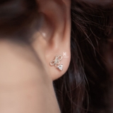 E STUD BOW DOT LINE DROP HEART GEM